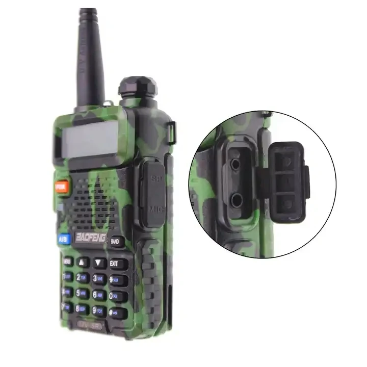 Baofeng UV5R 5W UHF/VHF dual band amateur camou Walkie Talkie UV5R 5W handheld radio UV5R 5W powerful Baofeng two-way radio