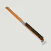 SILVERRubber wood spray handle coconut brown silk