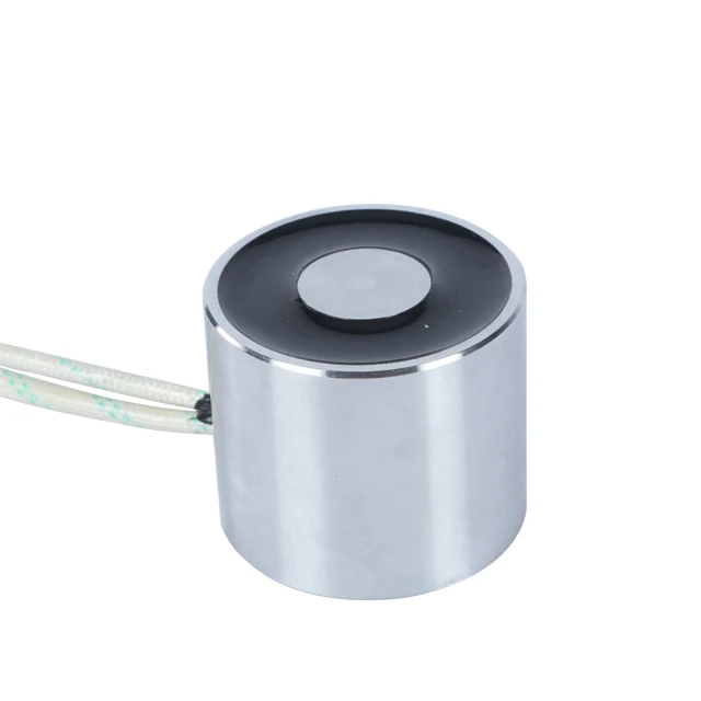 Diameter 35Mm 22Kg Circular Holding Mini Small Solenoid Electromagnet