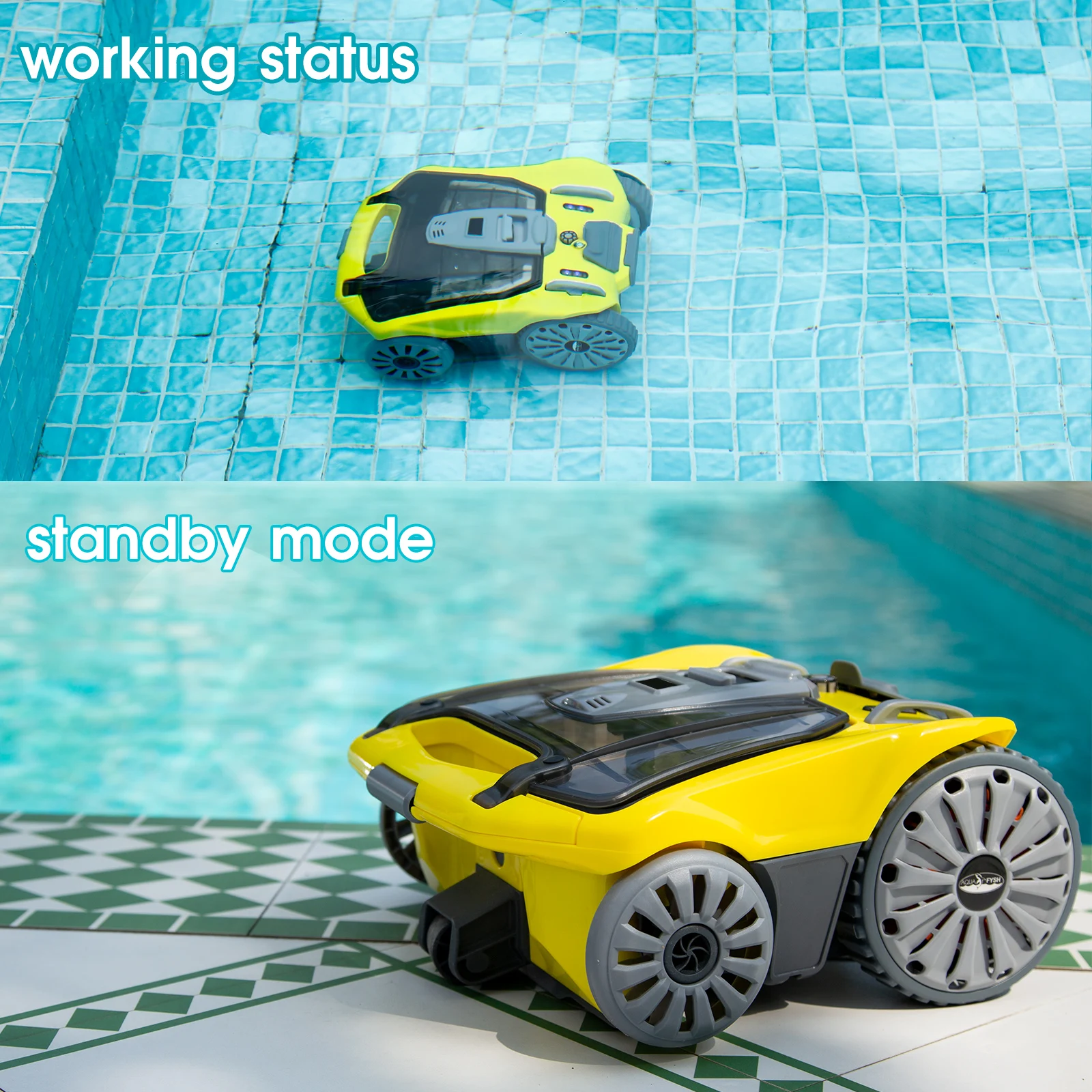 Bn Elf08 Max Swimming Pool Cordless Robotic Vacuum Cleaning Robotic