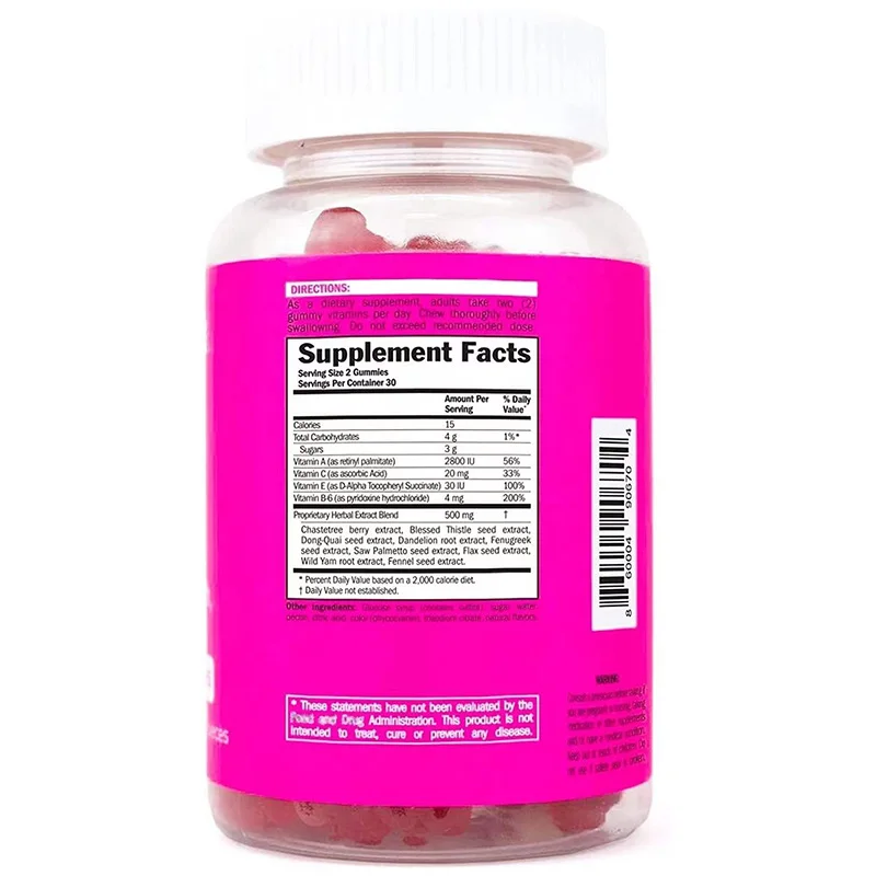 100 Vegan Herbal Extract Big Breast Enlargement Gummy Candies Plus