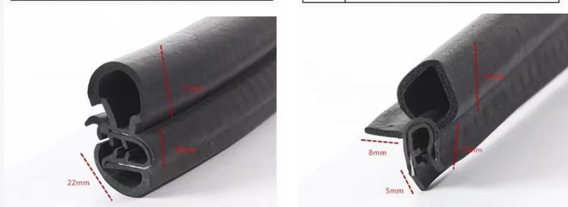 door rubber seal EPDM strips auto door rubber seal details