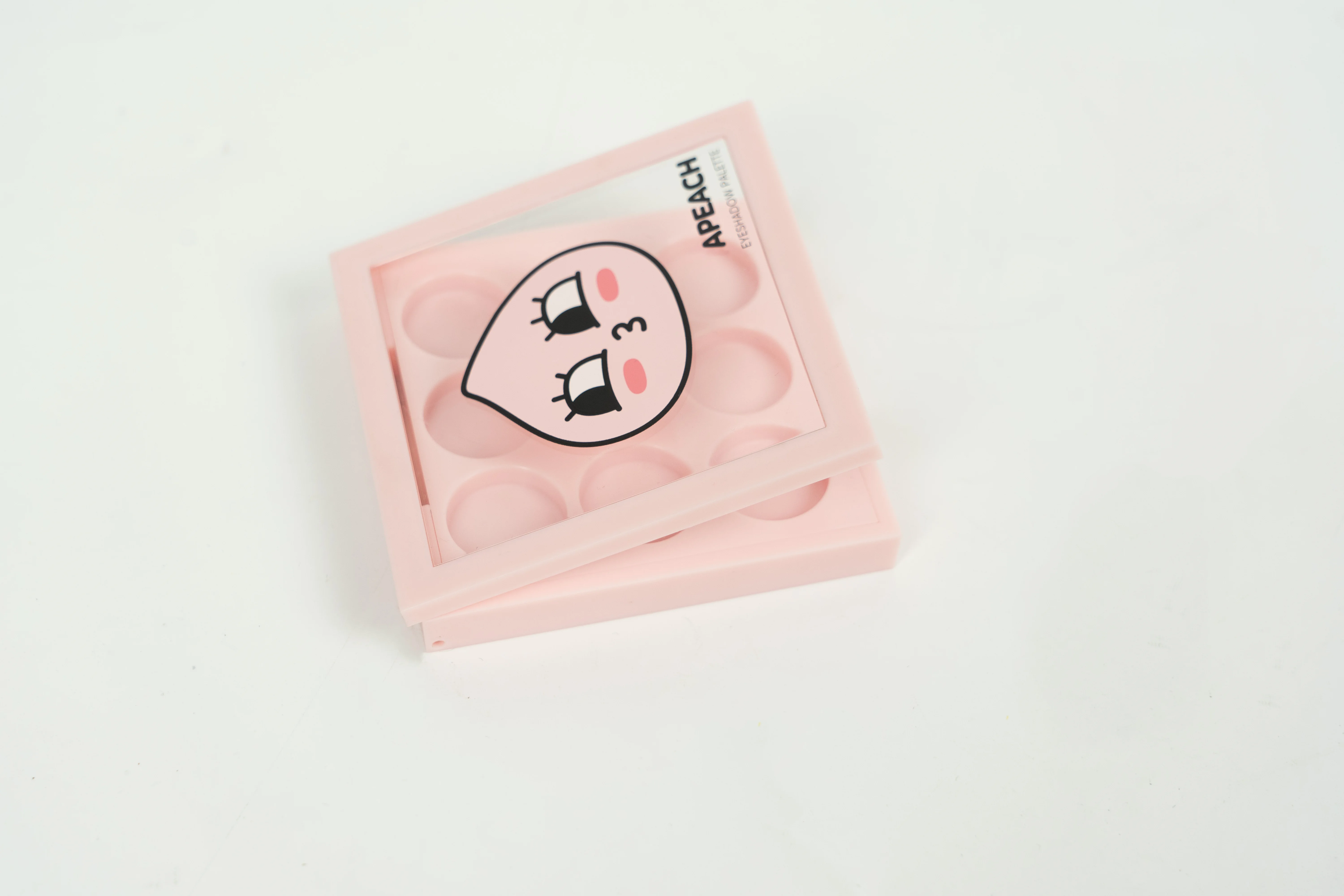 product high quality customized 135g eye shadow pan clear window empty palette compact powder packaging-3