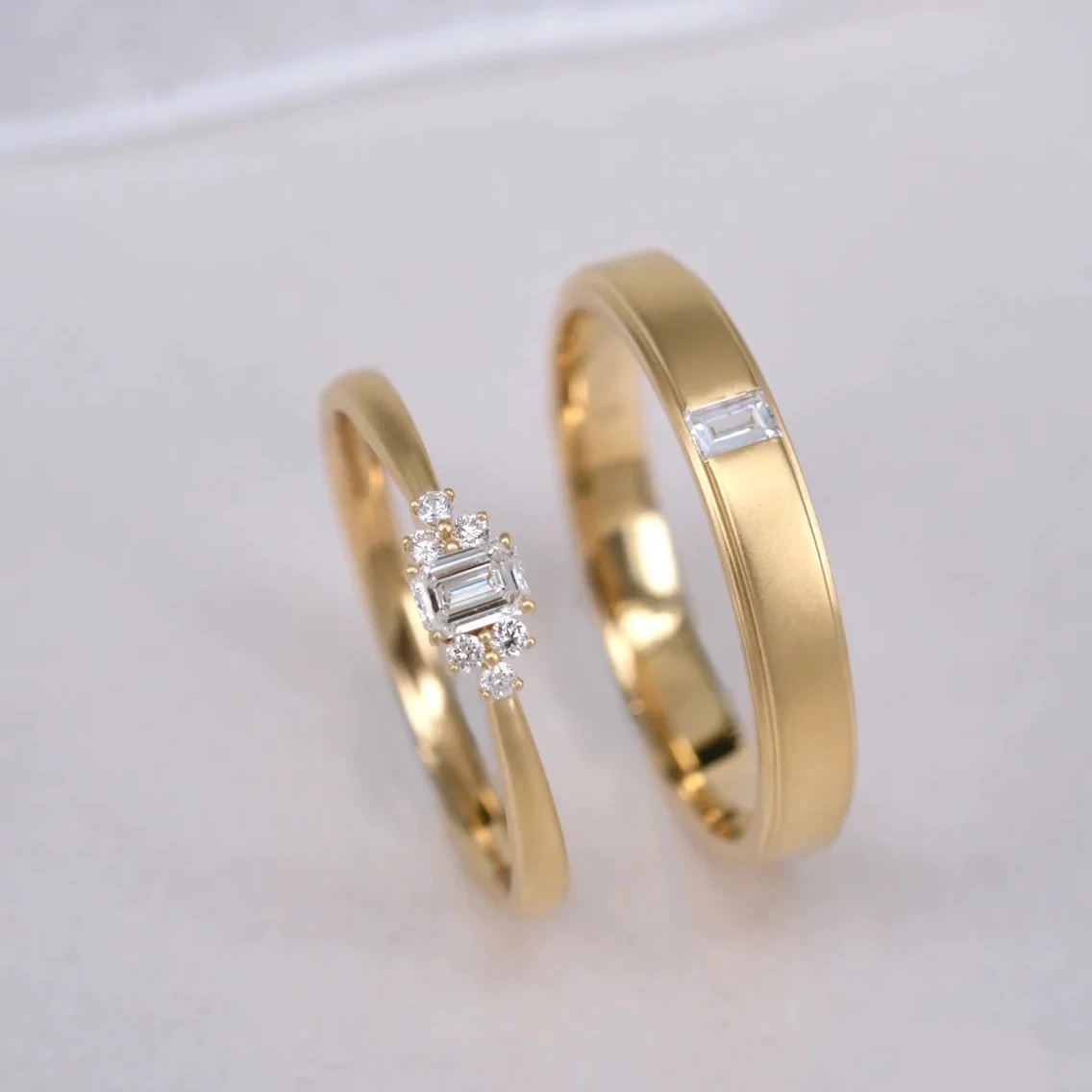 2024 New Wedding Ring Gold Real 10k 14K 18K Diamond Moissanite