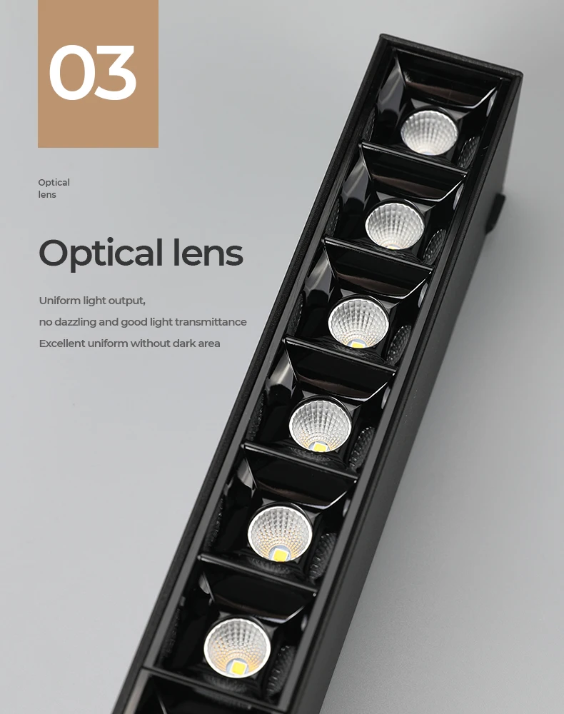 New Designer Tendencia Modern Recessed Indoor Lighting 10w 20w 30w Home Commercial Linear 24v Magnetic Led Track Focus Light