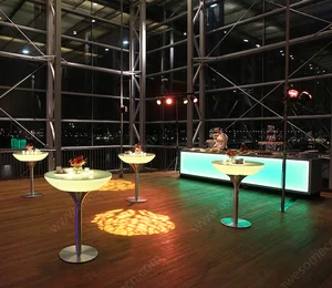 Luxury LED Bar Table for KTV Lounge Night Club Hotels Restaurants Outdoor Events Dining & Living Room Furniture