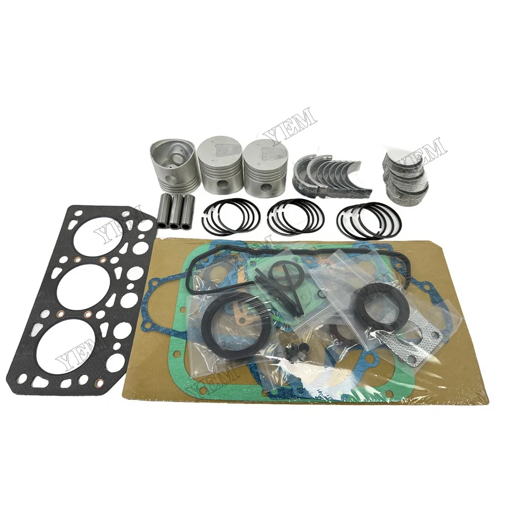 K3D Engine Overhaul Rebuild Kit STD for Mitsubishi Iseki TU170F TU177 Tractor