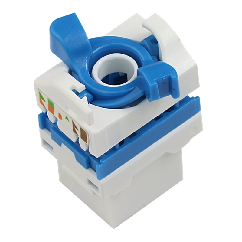 180 градусов RJ45 UTP вращающийся безинструментальный разъем Cat6 Cat6a Keystone