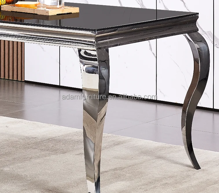 simple steel dining table design