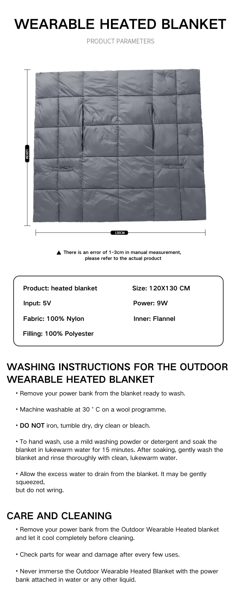Heated Blanket, USB, Portable - detail 18