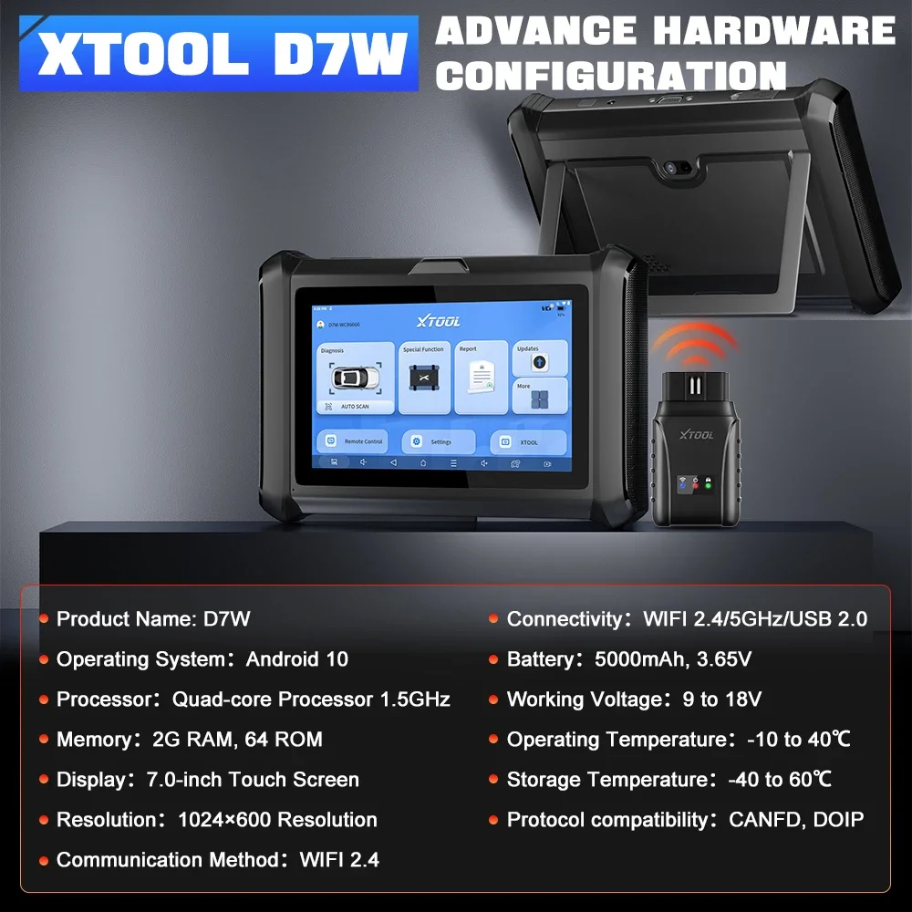 Xtool D7W Key Programmer Car Diagnostic tool