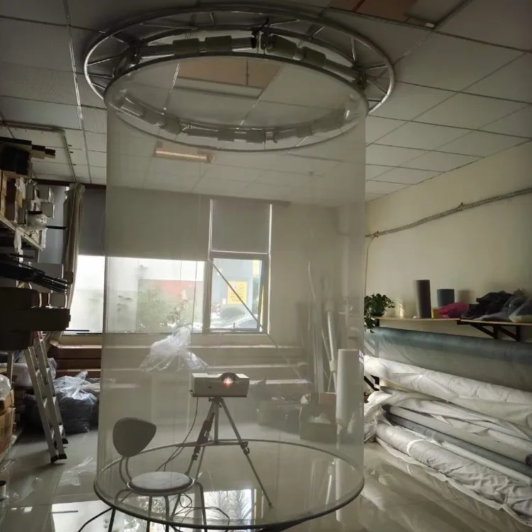 Indoor Transparent Screen Hologram Projector with Holographic Mesh Fabric OEM Application