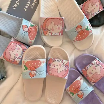 XIXITIAO Easy Wear Open Toe Flat slippers Girls Soft Cheap