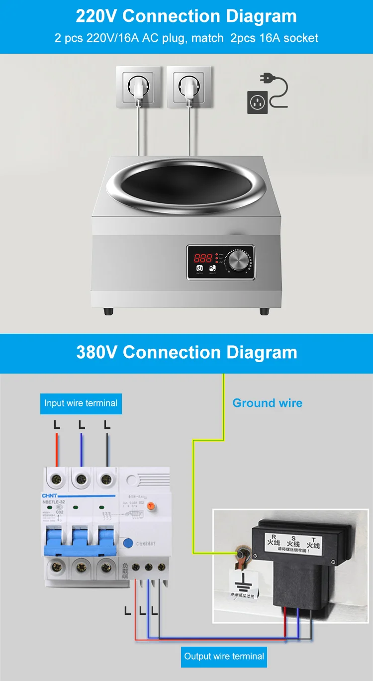 4 Burner Flat Industrial Commercial Induction Cooker Cooktops Oem Stove ...