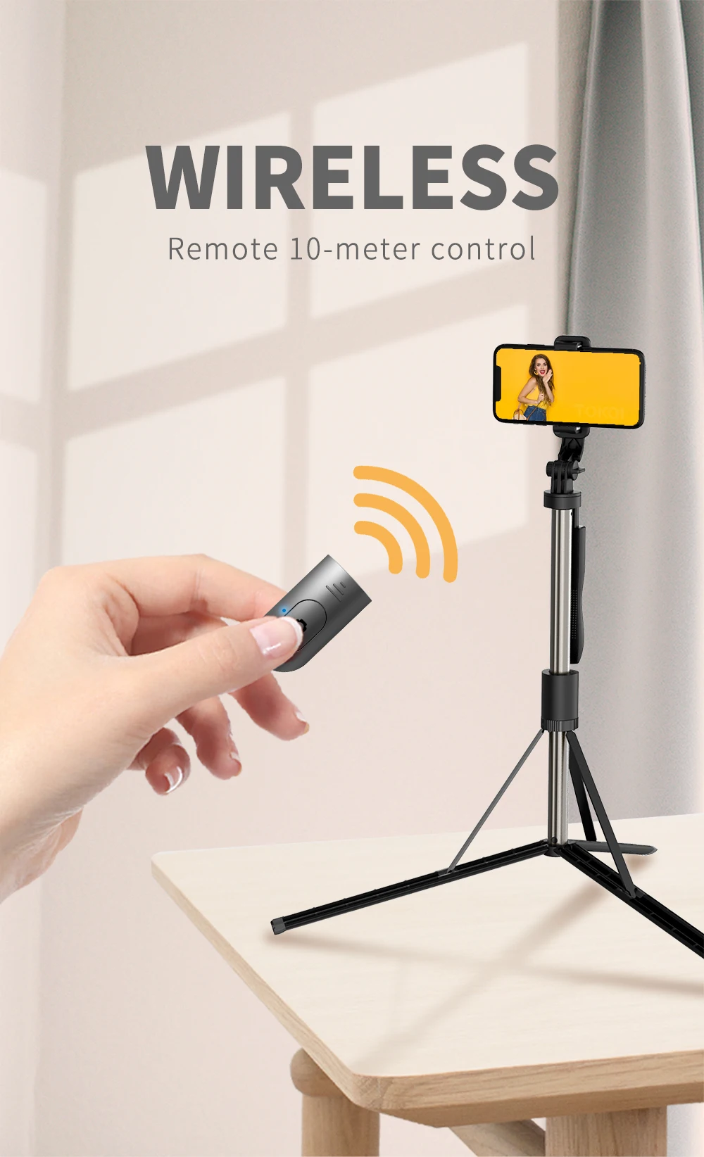 Cyke L05 Selfie Stick Tripod Phone Adjustable Travel Video Tripod Stand