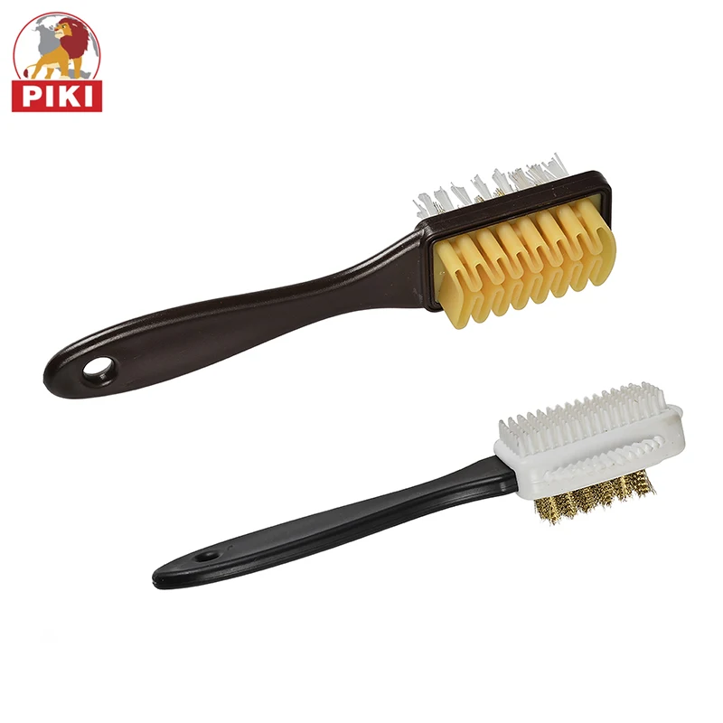 New brand 2020 customized logo private label beech horse hair wooden shoe clean brush