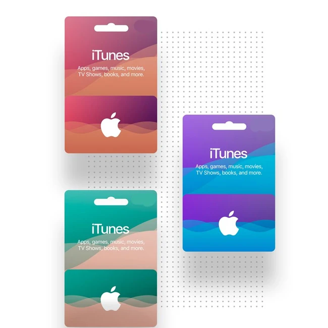 Authentic Apple iTunes Gold App Card Plastic/PVC $10-100 USD Gift Promotion Personalized Logo OEM/ODM Supported 1-Year Warranty