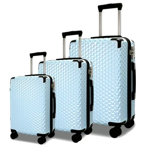Custom Brand 360 Degree Travel Luggage Set Hardshell ABS & PC Suitcase with Wheels Unisex Suitcase Bag