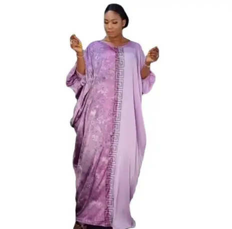 European and African national costume big swing style rayon dress and robe fashion printing Other Regional Clothing