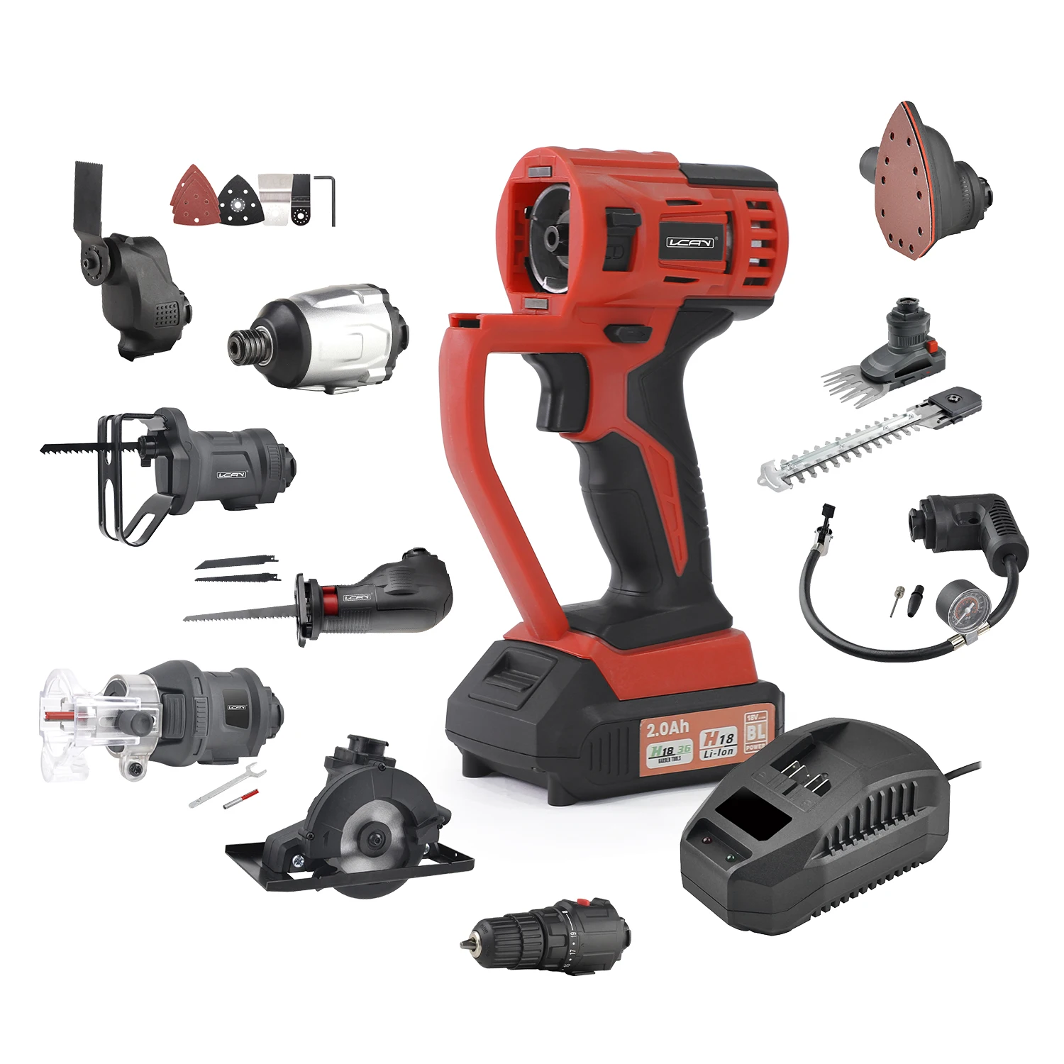 20v Allinone Multi Function Cordless Tool Combo Kit With Quick Change Connection Power Tool