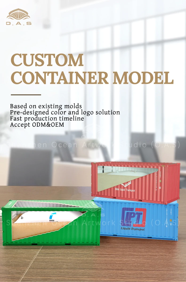 Cardboard Container Model Design Shop O.A.S Ship Model Factory - Customizable Flexitank Container Model