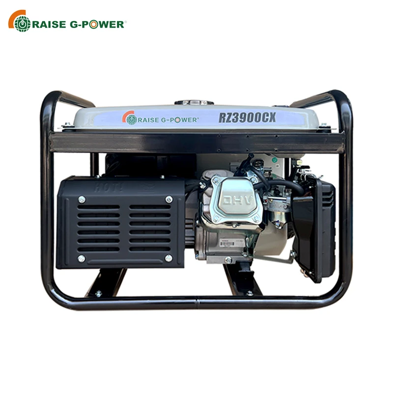 ガソリン発電機 RZ3900CXE 3.1KW ガソリン発電機 - 家庭用電源提供、1年保証付き