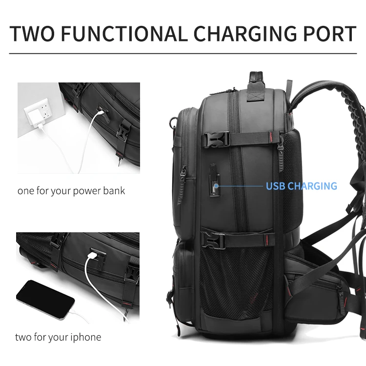 Antitheft Computer Backpack Trekking Gym Smell Proof Casual Sports Backpack Bag