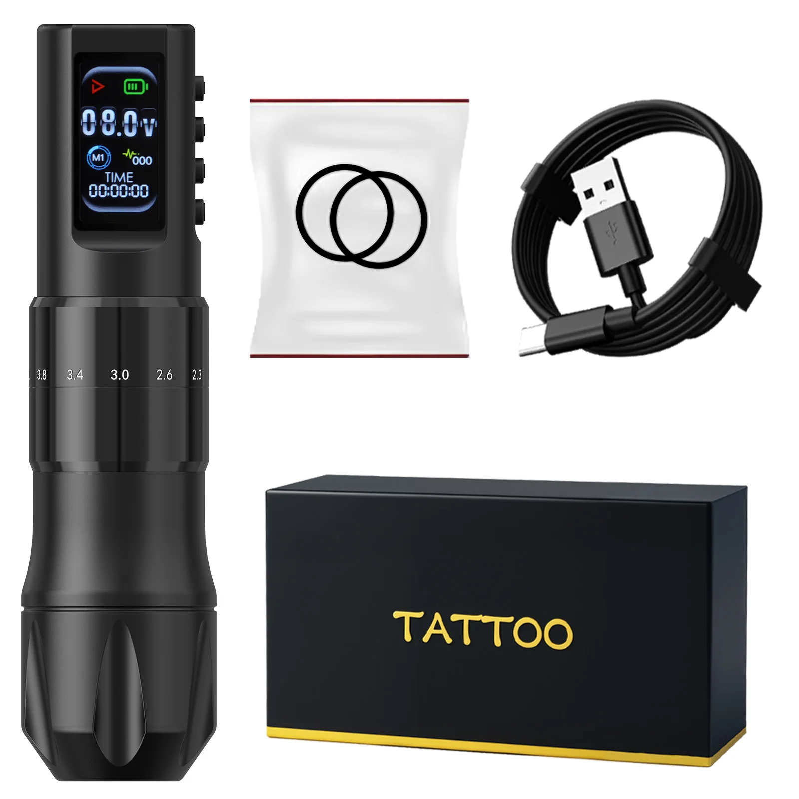 Ambition C2 Wireless Tattoo Machine Pen - 1600mAh Coreless Motor