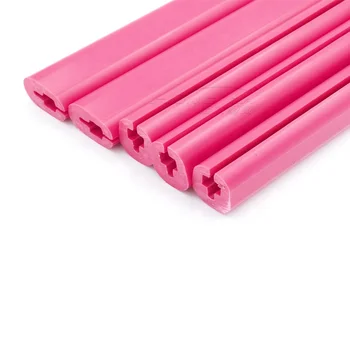 Manufacturers Open Custom Pink ABS Plastic Extrusion Profile Can Be Customized by Drawing and Sample