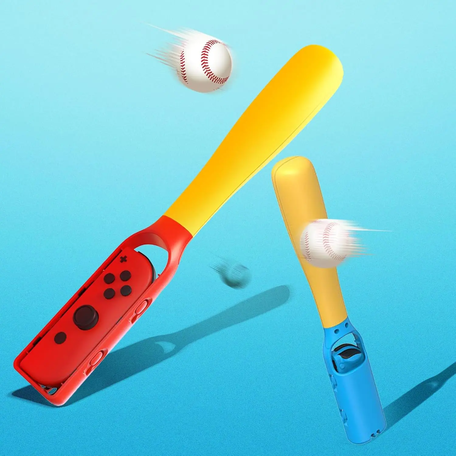 Baseball Bat of Nargos Baseball Game Controller Accessories for Nintendo Switch Oled Joy-Con Controller 2PCS