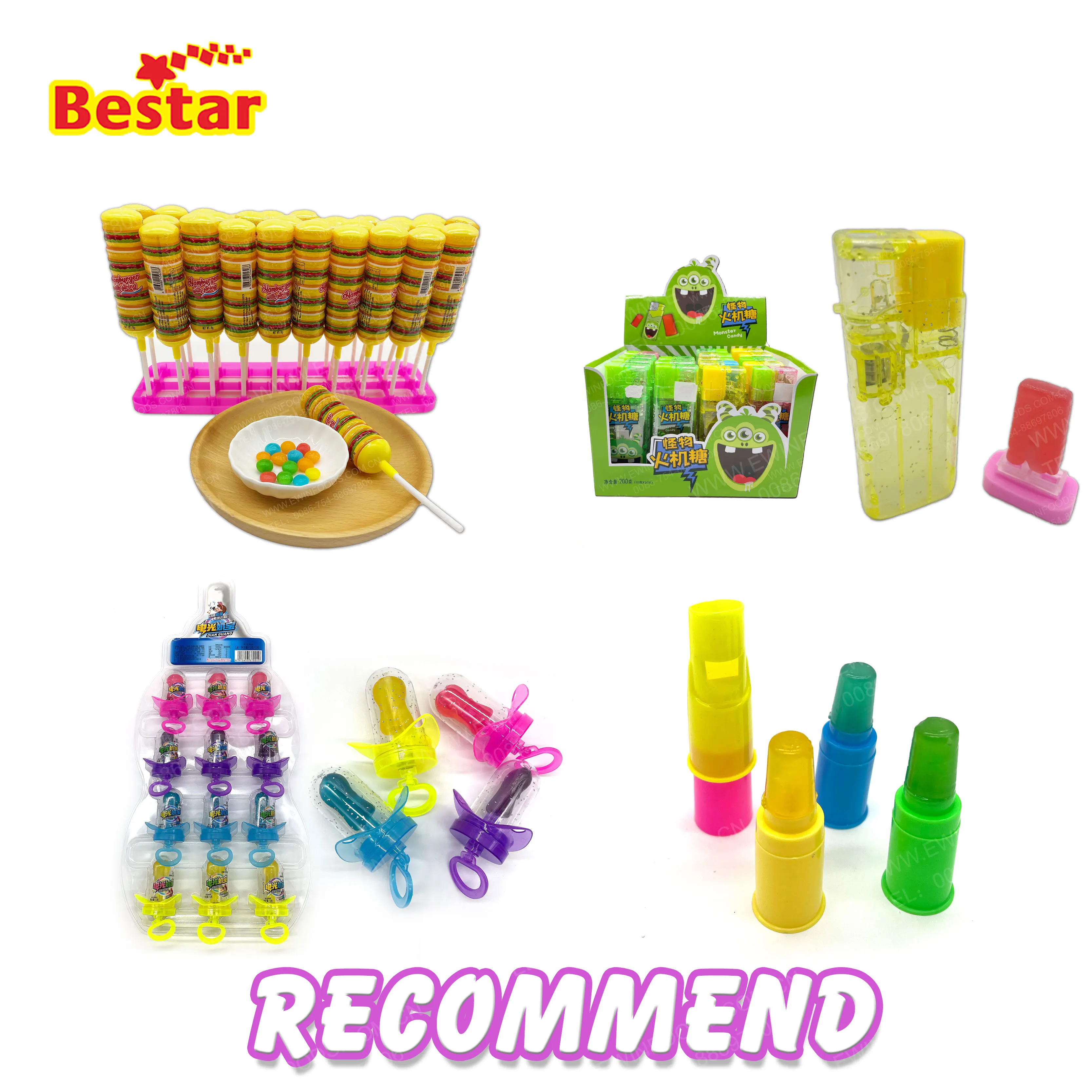 OEM Nunchaku Puffer Rainbow Candy China Toy Sweet Treat