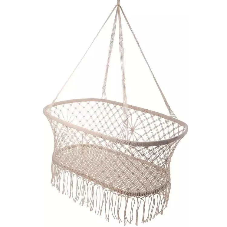 Outdoor Indoor Garden Patio Folding Portable Hanging Cotton Rope Baby