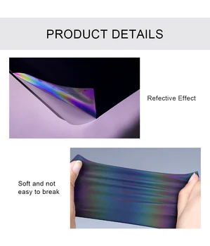 Reflective Rainbow PU Soft Sticky Cheap Price Heat Transfer Vinyl