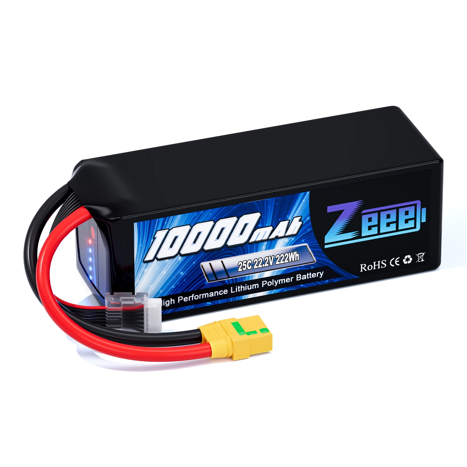 Drone battery UAV batteries 6S 22.2V 10000mAh 25C FPV Lipo Battery for ...