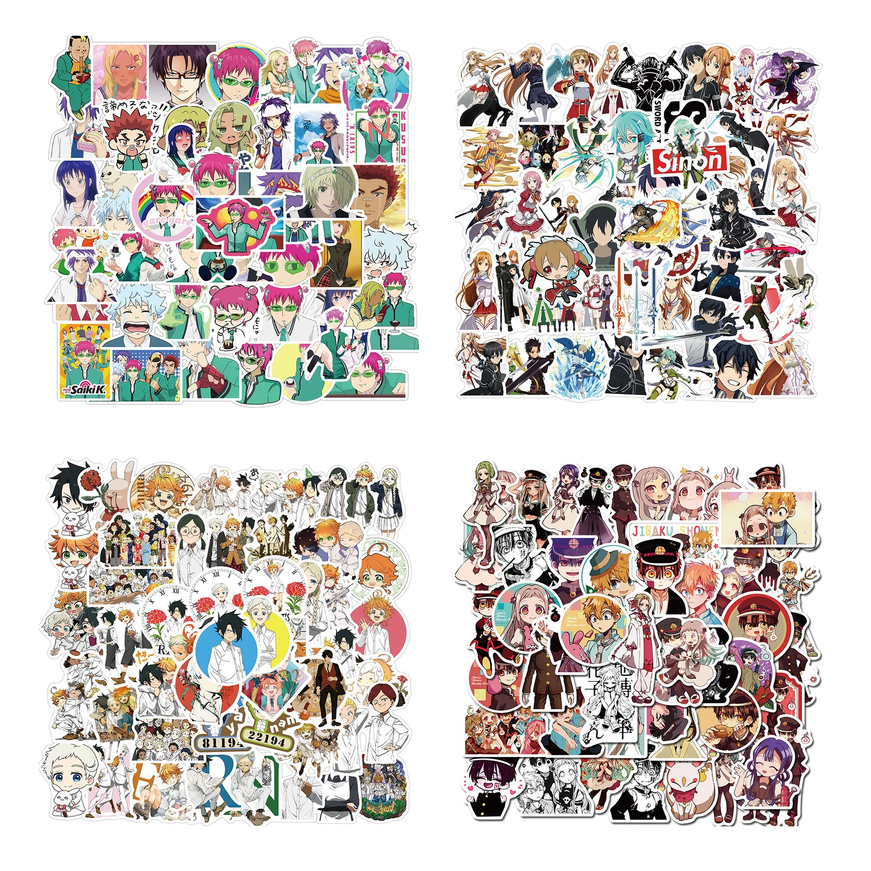 Erased Anime Stickers for Sale