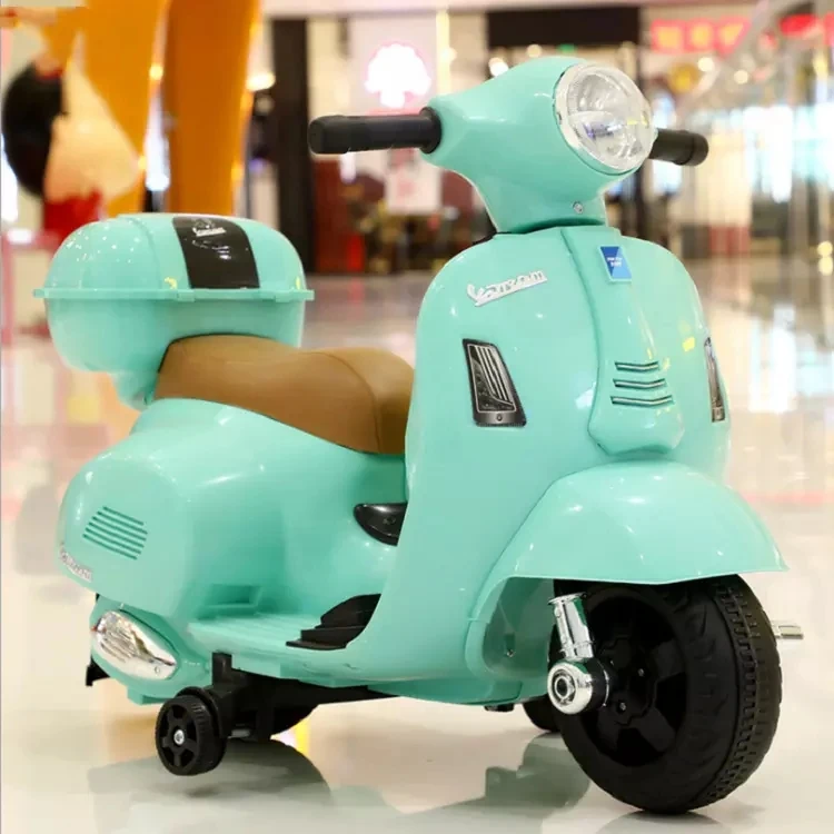 New design of high quality stylish children's toy with music lighting four wheel electric children's motorcycle baby ride on car