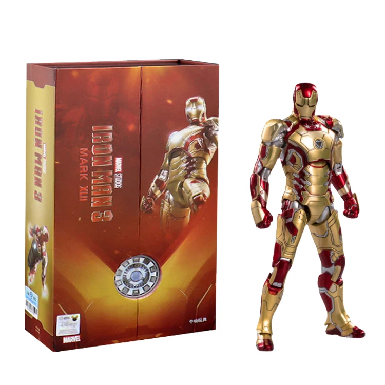 Zd Toys Marvel 10th Anniversary Iron Man Mk42 Action Figure - 18cm