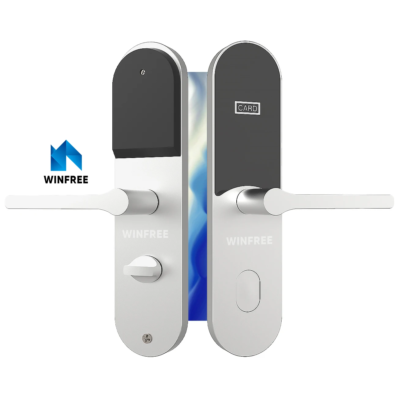 Aluminium Alloy Smart Hotel Door Lock Key Card Access Intelligent Lock Rfid Hotel Room Door Lock with Management System