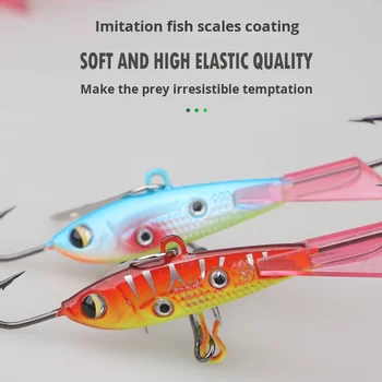 Cheery 10g 16g Metal Vibrating Ice Fishing Winter Bait Balanced Fish Jig Vib Iron Plate Freshwater Casting Trout Lures HJV07 – Metal Jig – view 4