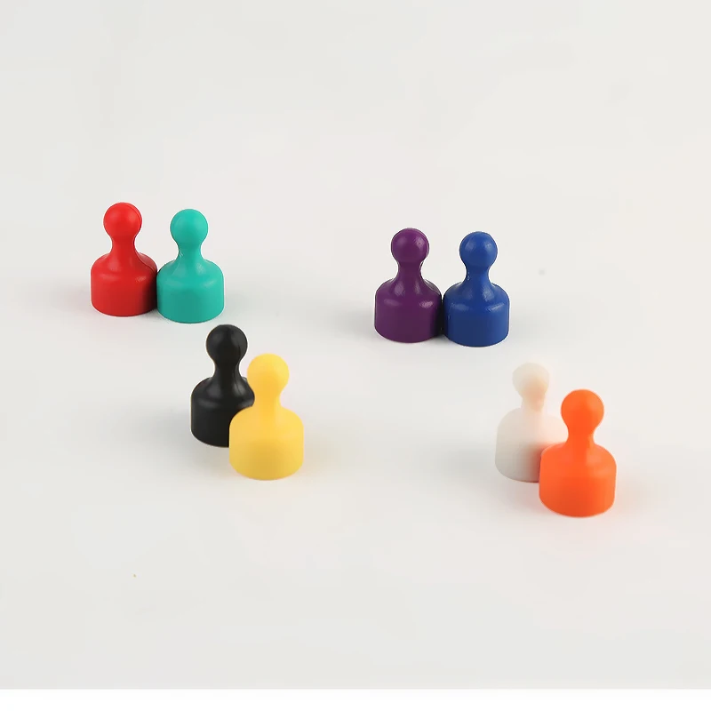 Support LOGO Print Magnetic Push Pin Magnet Super Strong Neodymium Magnet Button Multi-Color D19*25 Magnet for Office