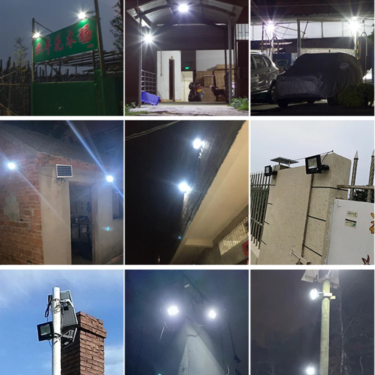 HUAPAI Factory Direct LED Floodlight ABS Waterproof Outdoor Stadium 25W 40W 60W 100W 200W Solar Flood LED Light