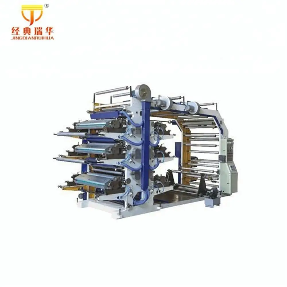 CMYK Full Colour Plastic HDPE Bag Paper Bag Label Plastic Bag Flexographic Printers Machine