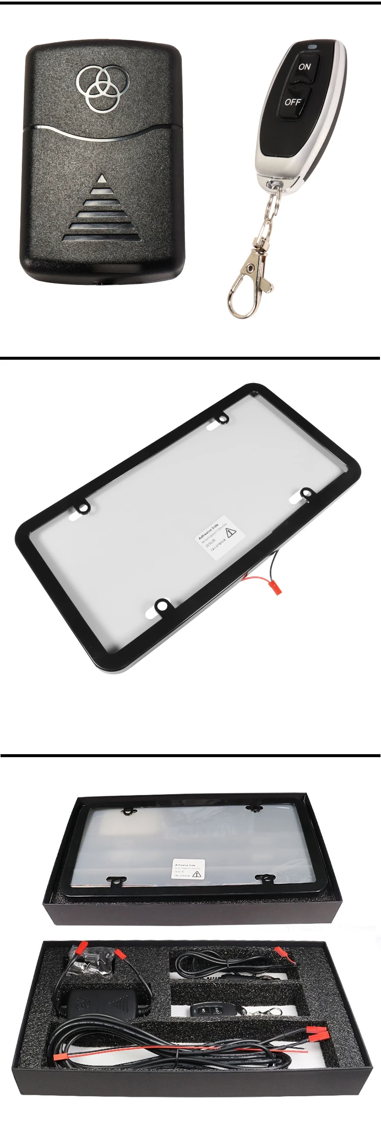 Us Standard 30*15cm License Plate Holder Electric Smart Dimming Film