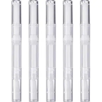 1ml  2ml 3ml 5ml 10ml Transparent Rotary Pens Empty Nail Oil Lip Gloss Cosmetic Container Applicator with Brush Tip Portable