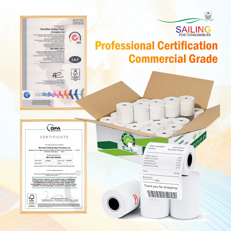 Yiwu Blue Packing Line Thermal Paper Rolls 80x80mm Thermal Base Paper for Spain Market