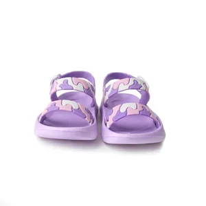 Babyhappy 2026 Summer New EVA Breathable Casual Flat Girl Beach Outdoor Anti-slip Slipper Style Sandals