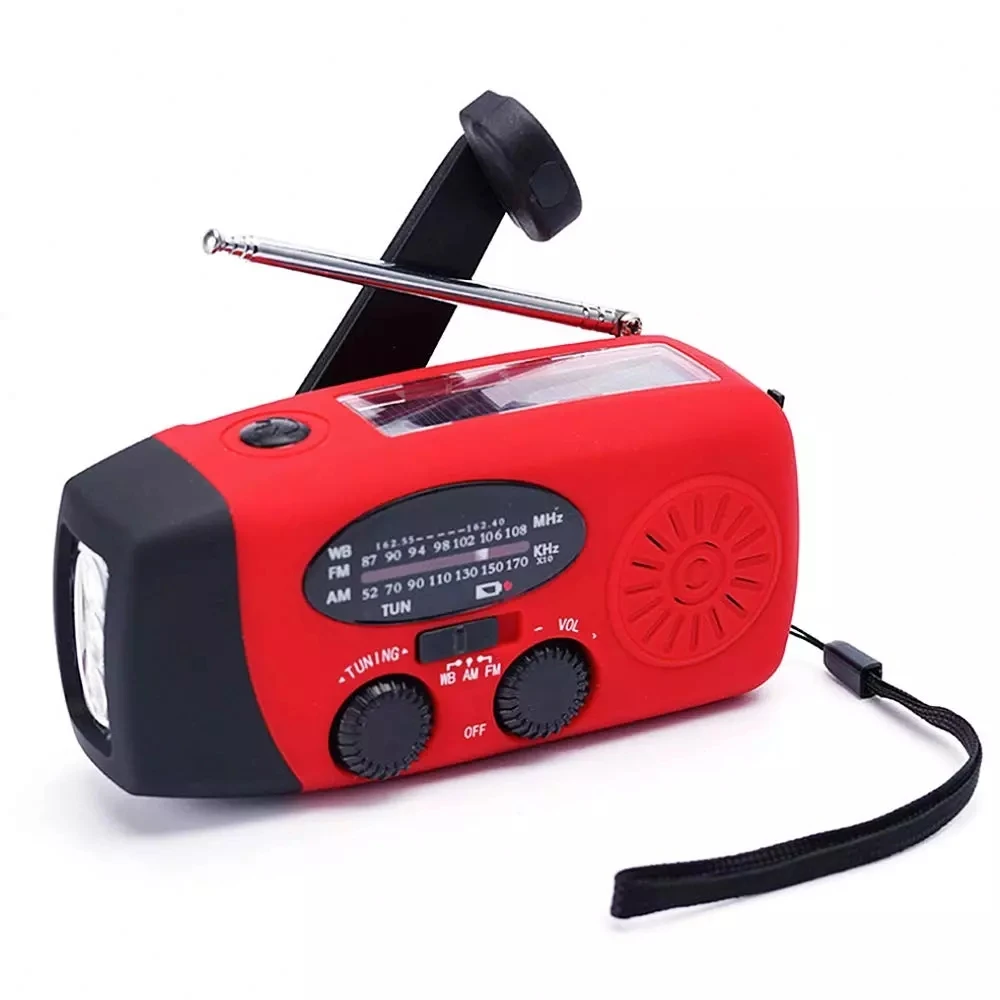 Portable Solar Power Hand Crank Radio Am Fm Two Way Dynamo Crank Radio ...