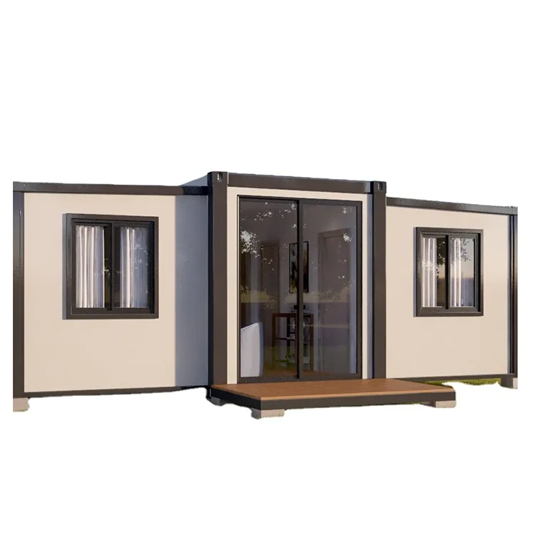 Factory Custom  20ft 10ft 30ft Prefabricated Holiday Hut  Prefab Folding Expandable Container House Hotel Guest Home for Resort