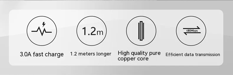 data cable White 3C Electronic Consumer Products Manufacture