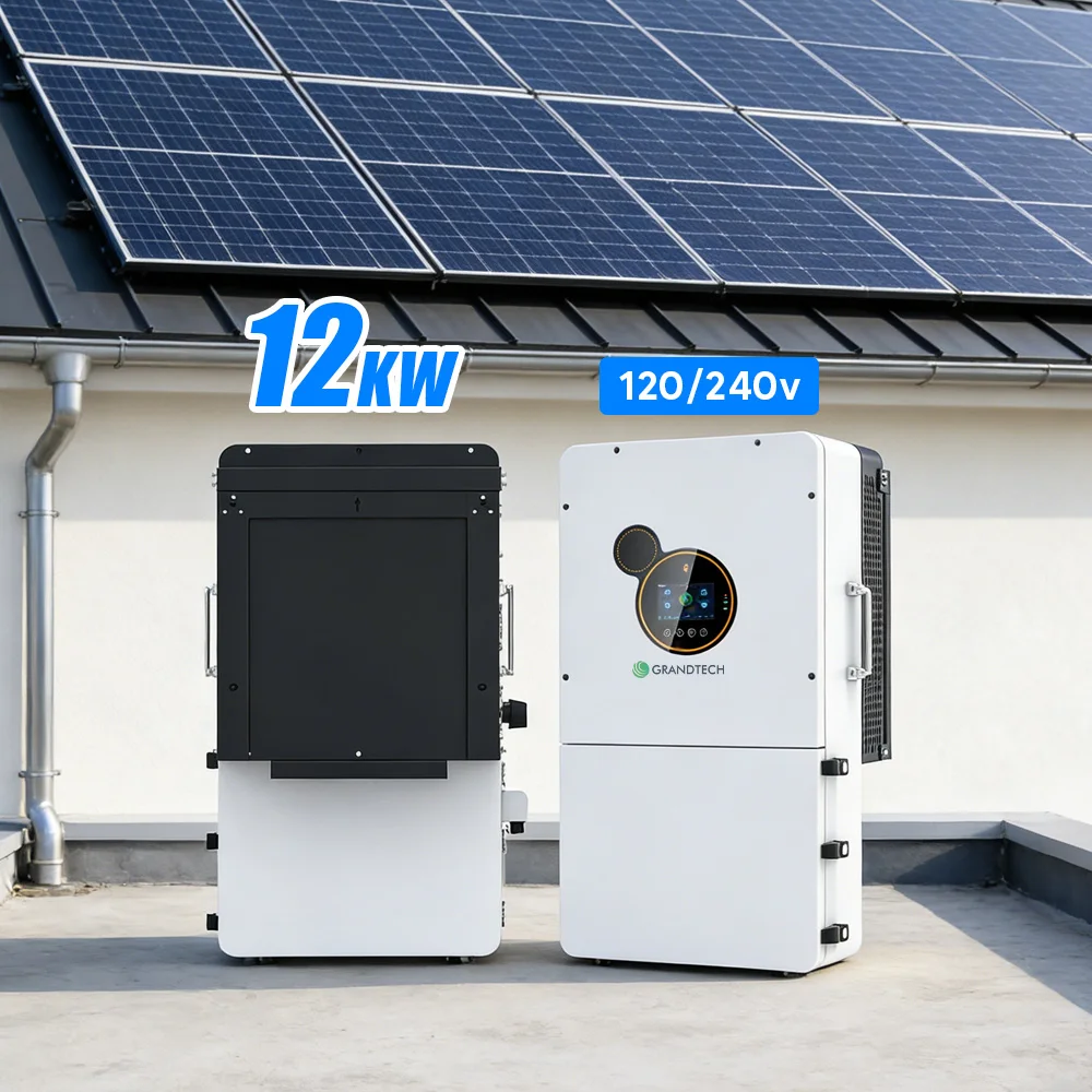 Inversor solar hibrid Grandtech, 5 kW, 6 kW, 8 kW, 10 kW, 12 kW, preț inversor pentru energie solară, 8 kW, fază divizată, inversor hibrid fotovoltaic